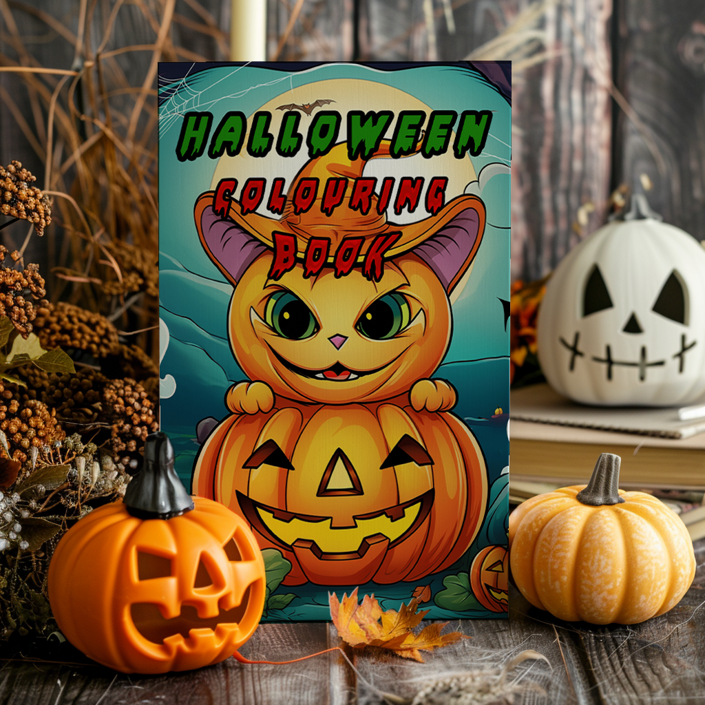 Halloween Colouring Book – Spooky & Fun Activity Book for Children (Ages 3-7)